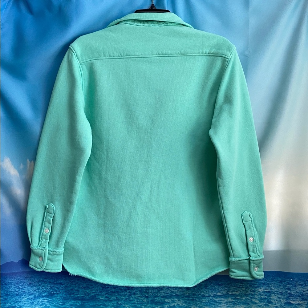 Frank & Eileen Eileen Button-Up Shirt TRIPLE FLEECE Size: S Spearmint - Picture 9 of 15